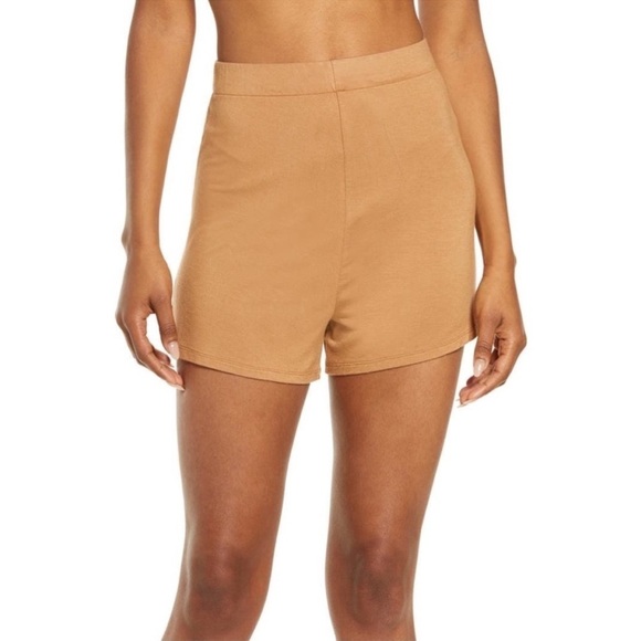 SKIMS SLEEP SHORT Camel Women’s Size Small - Picture 1 of 8
